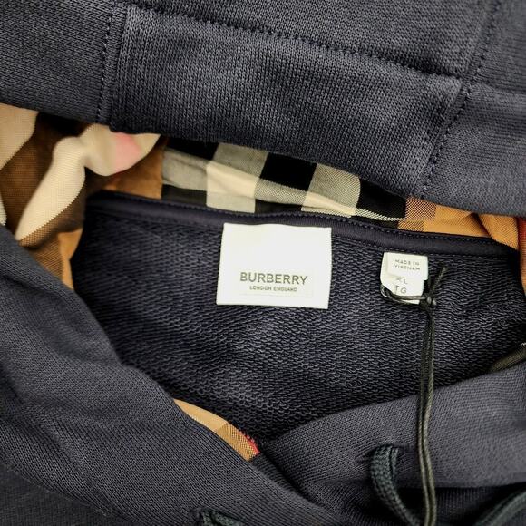 Burberry Hove Check Logo Hoodie Size XL NWT - Picture 11 of 16